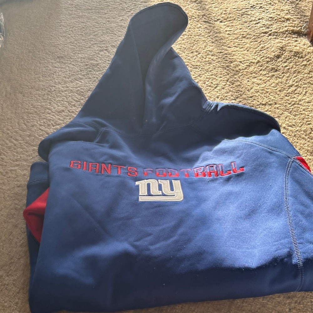 Kids Blue Giants Football Hoodie